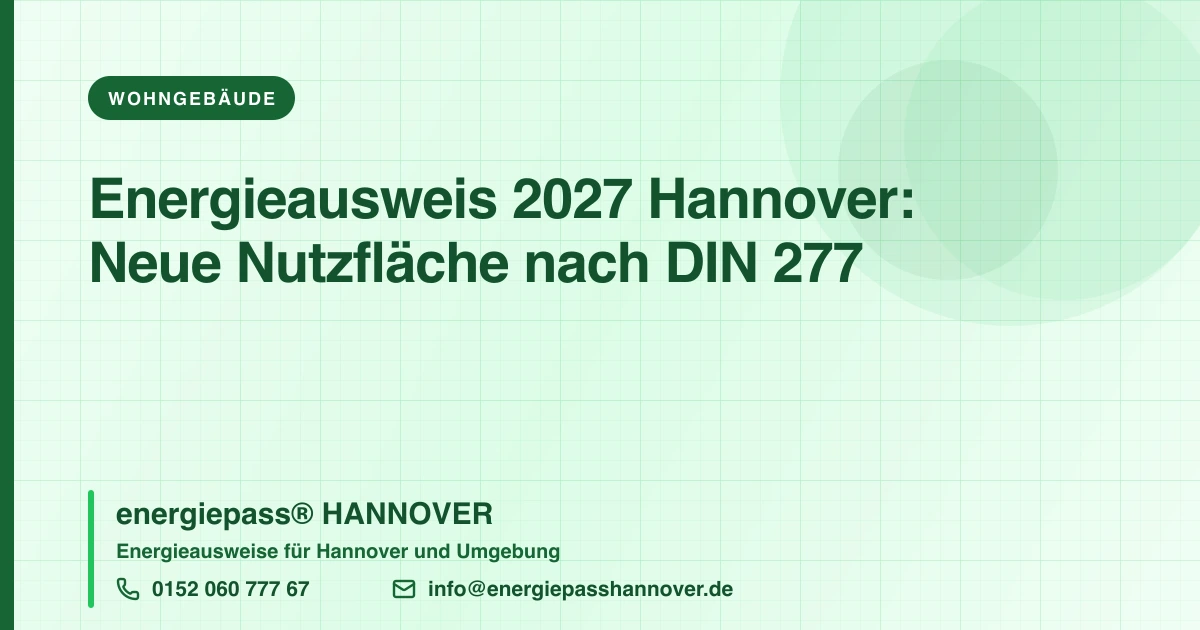 Neue Fläche, neuer Wert: Warum Ihr Haus ab 2027 im Energieausweis schlechter aussehen kann | energiepass HANNOVER, Telefon 0152 060 777 67