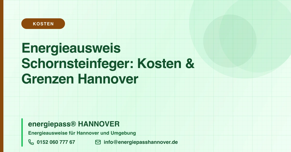 Energieausweis vom Schornsteinfeger: Kosten und Grenzen | energiepass HANNOVER, Telefon 0152 060 777 67
